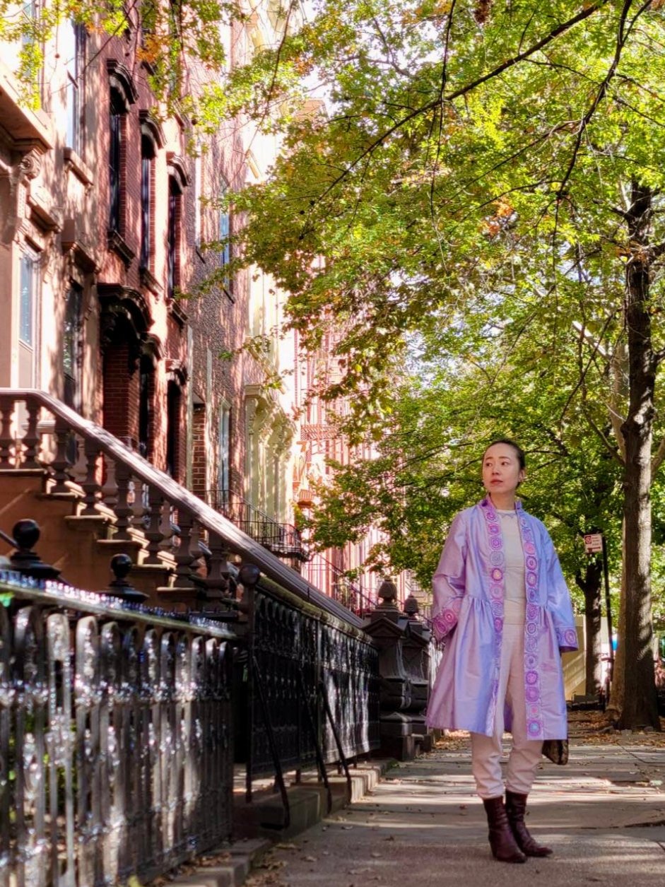 Lavender Silk Shantung Robe - Kaleidoscope