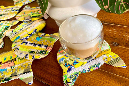Cat Coasters - Set of 4 (Citrus)